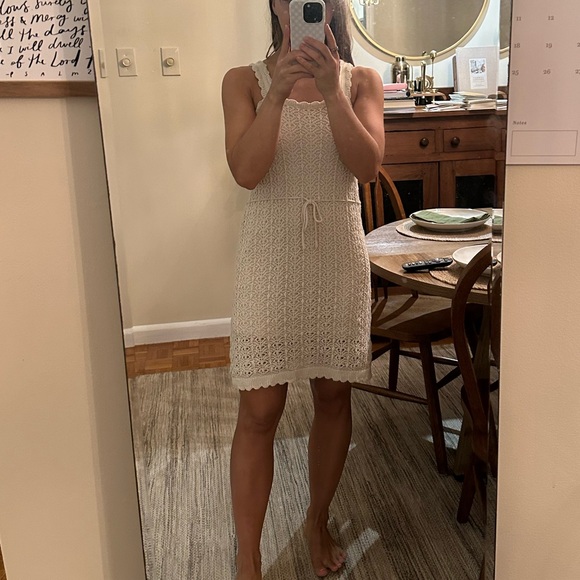 Jessica Simpson Cream Knit Mini Dress - Picture 1 of 3